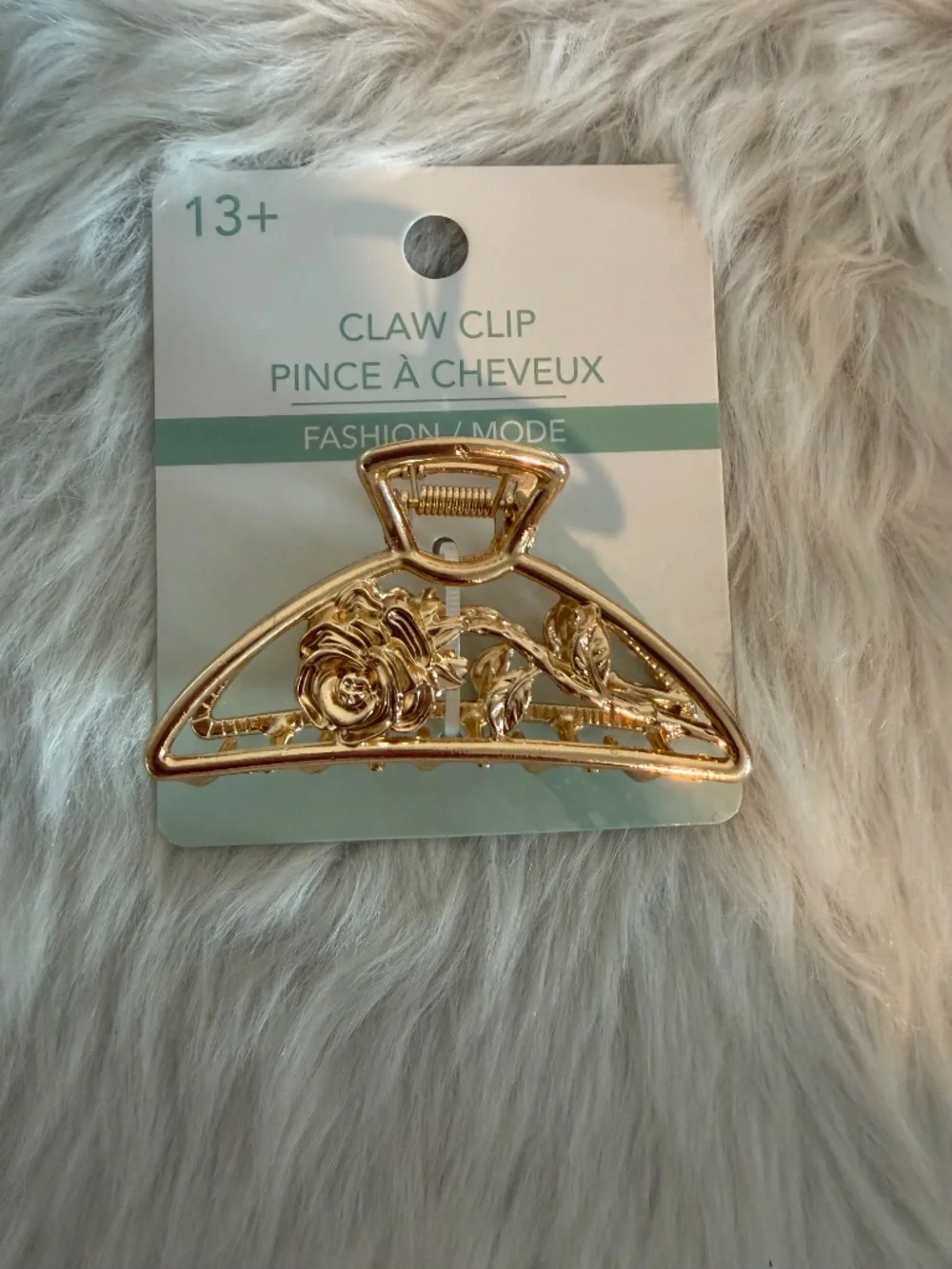 Fashion Gold Tone Claw Hair Clip